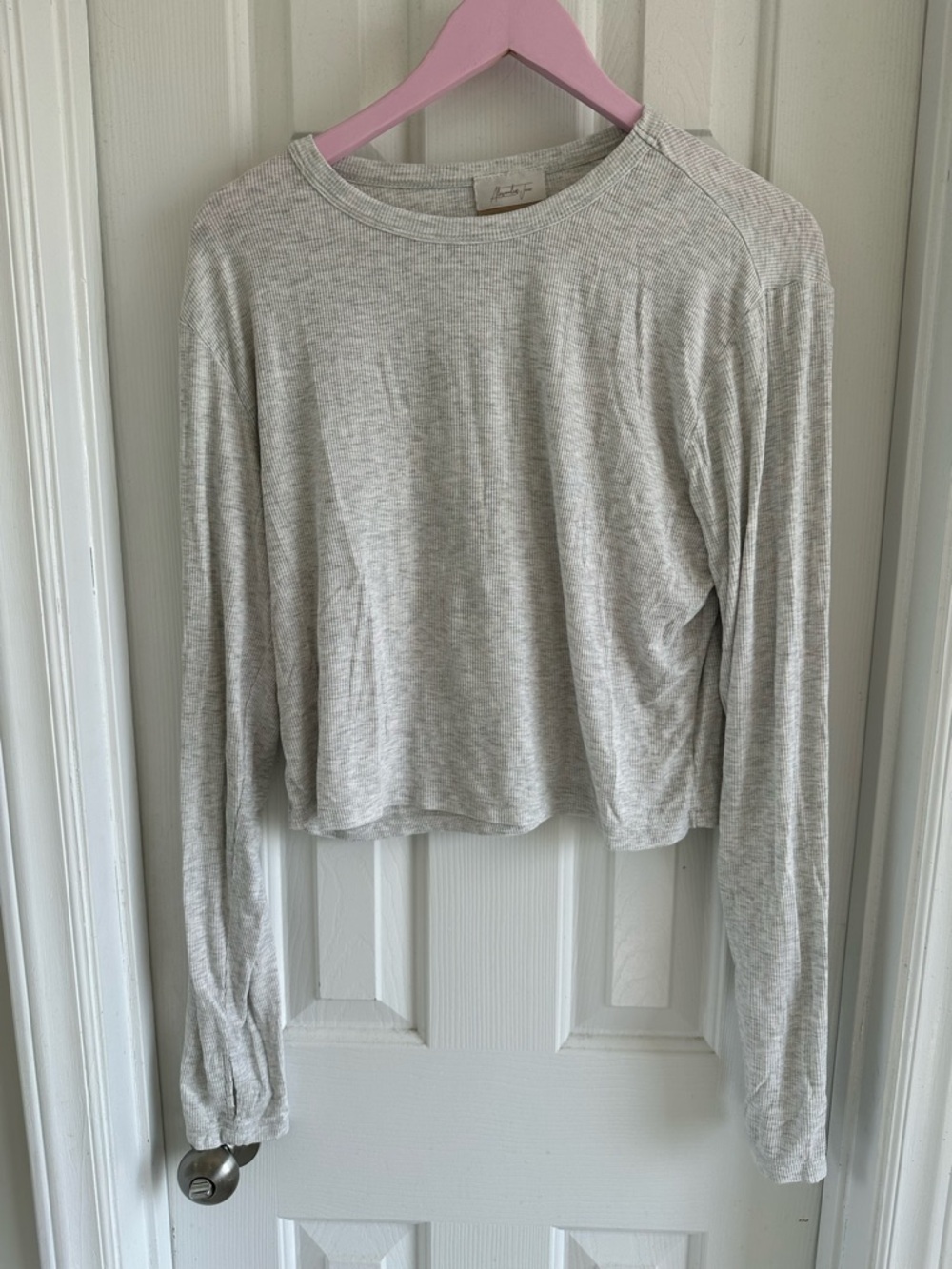 Alexander Jane crop long sleeve with thumb inserts